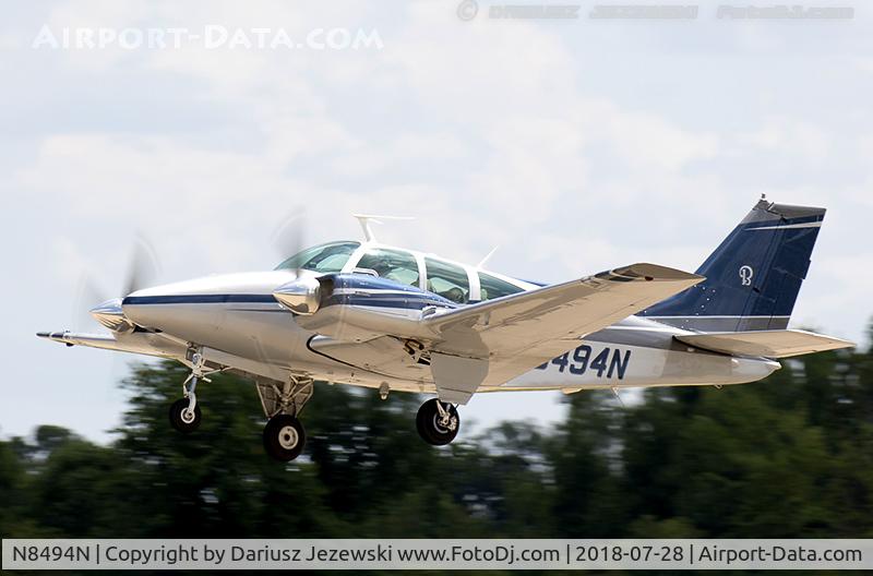 N8494N, 1968 Beech 95-B55 (T42A) Baron C/N TC-1113, Beech 95-B55 Baron (T42A)  C/N TC-1113, N8494N