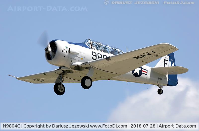 N9804C, 1958 North American SNJ-5C Texan Texan C/N 121-41840, North American SNJ-5C Texan  C/N 121-41840, N9804C