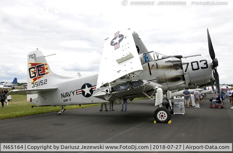 N65164, 1955 Douglas EA-1E Skyraider AD-5W C/N 55-471DH, Douglas EA-1E Skyraider  C/N 55-471DH, N65164