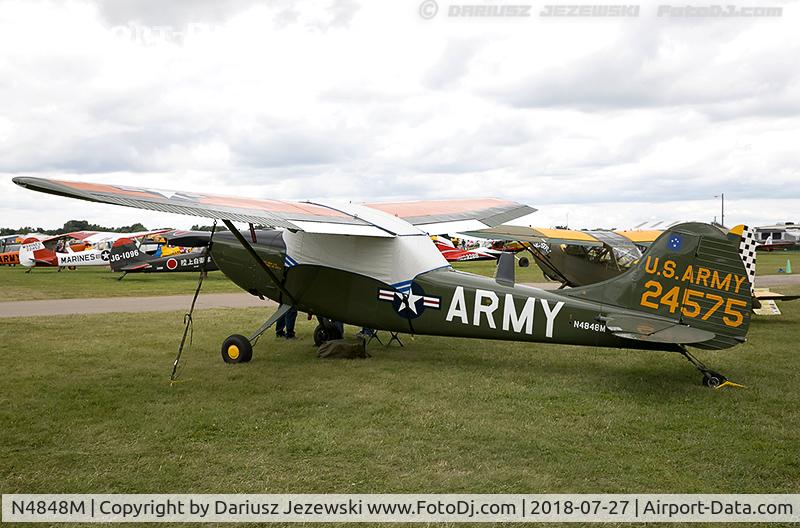 N4848M, Cessna L-19 C/N 24575, Cessna L-19 Bird Dog  C/N 24575, N4848M