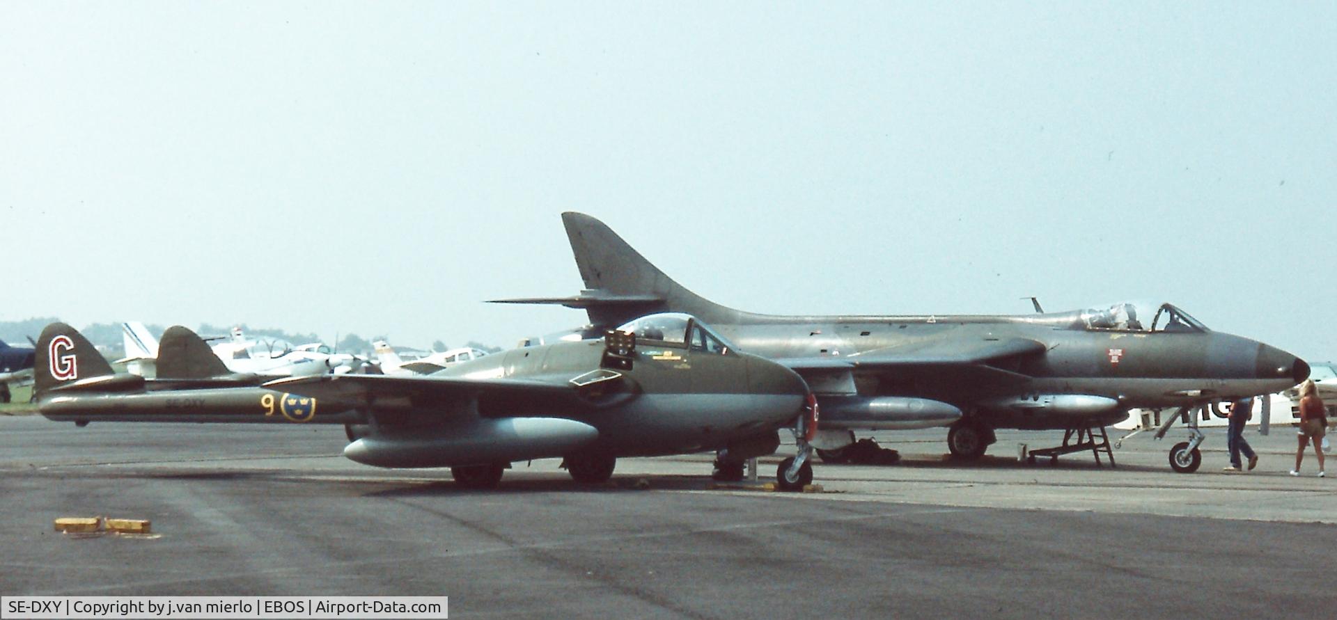 SE-DXY, 1952 De Havilland DH-100 Vampire FB.6 C/N 693, EBOS AIRSHOW
