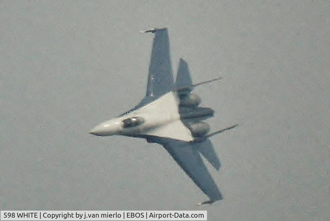 598 WHITE, Sukhoi Su-27P C/N 36911037820, EBOS AIRSHOW