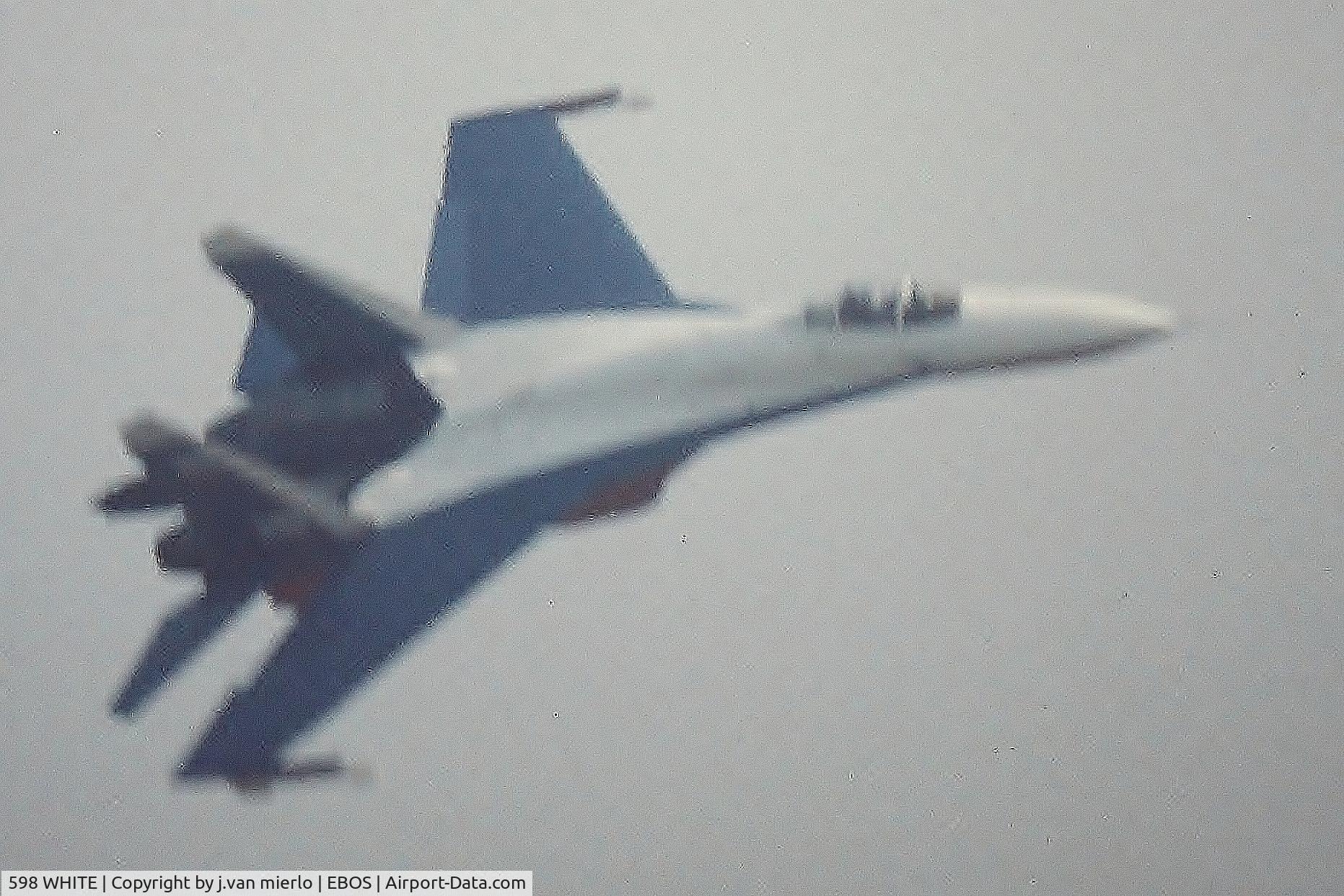 598 WHITE, Sukhoi Su-27P C/N 36911037820, EBOS AIR SHOW