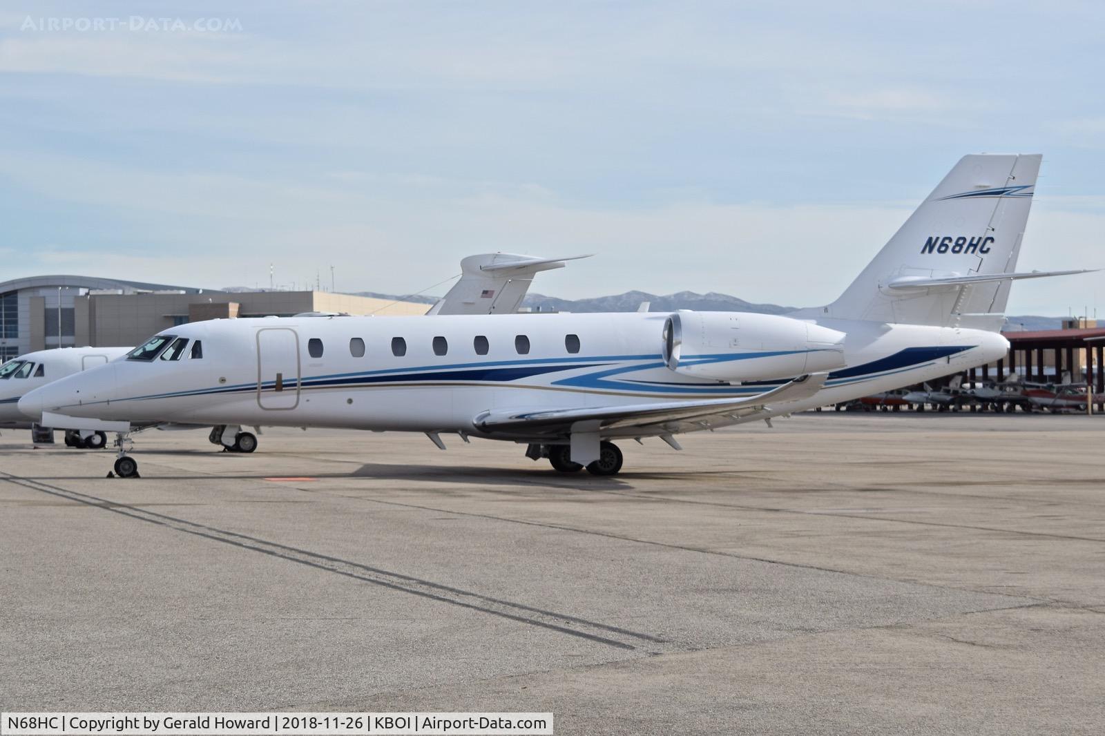 N68HC, 2006 Cessna 680 Citation Sovereign C/N 680-0068, Parked on the north GA ramp.