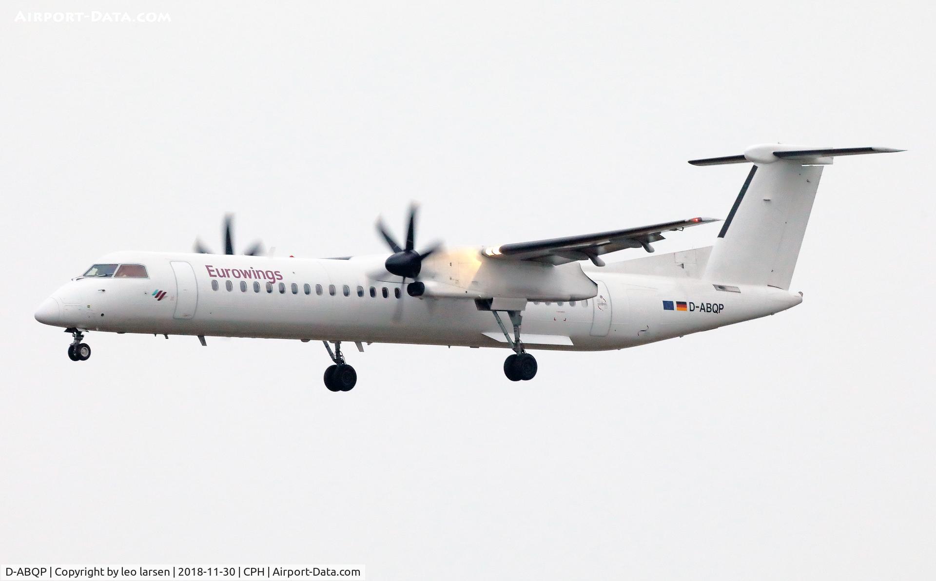 D-ABQP, 2006 De Havilland Canada DHC-8-402Q Dash 8 C/N 4137, Copenhagen 30.11.2018