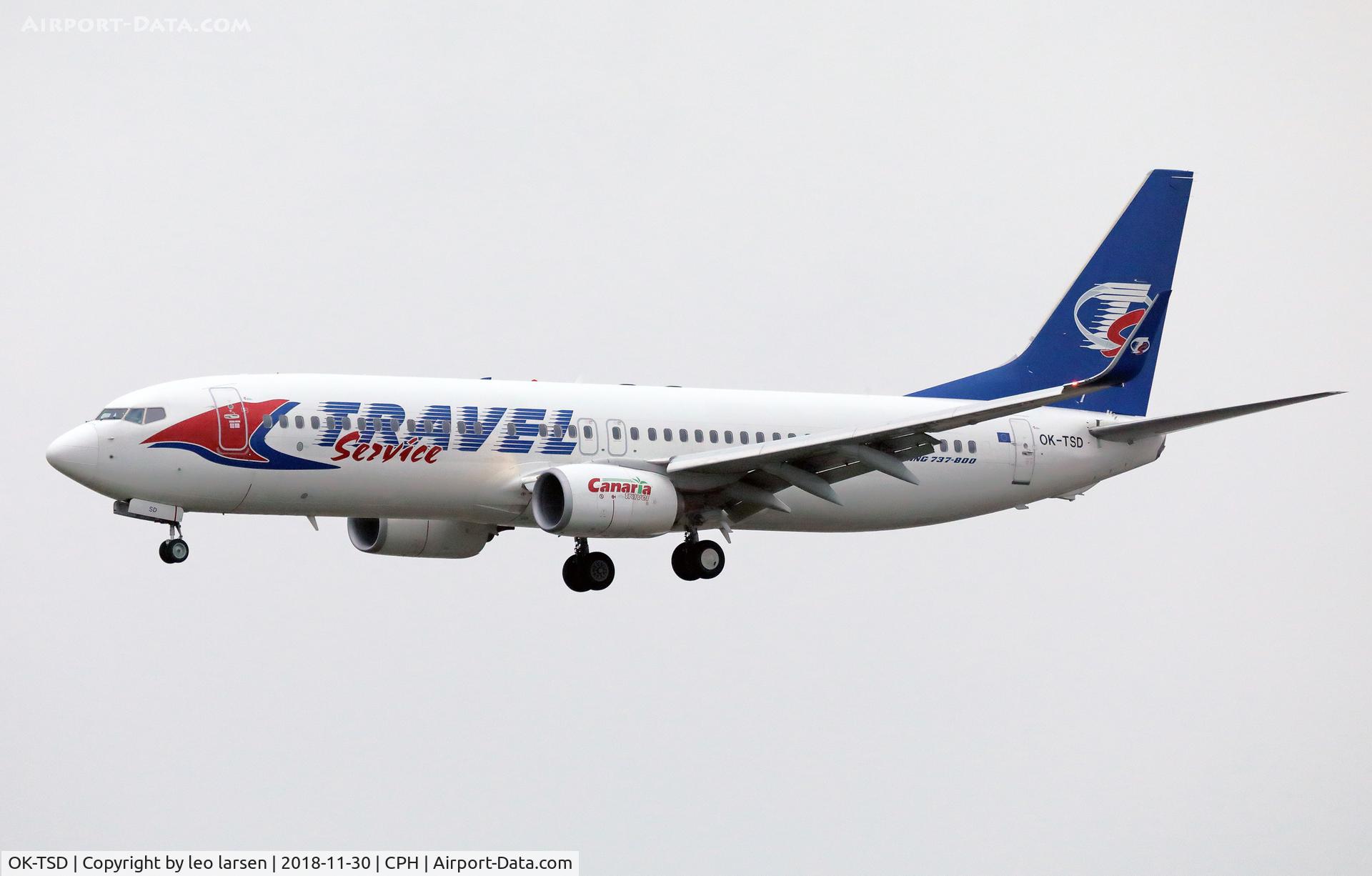 OK-TSD, 2014 Boeing 737-8Q8 C/N 41795, Copenhagen 30.11.2018