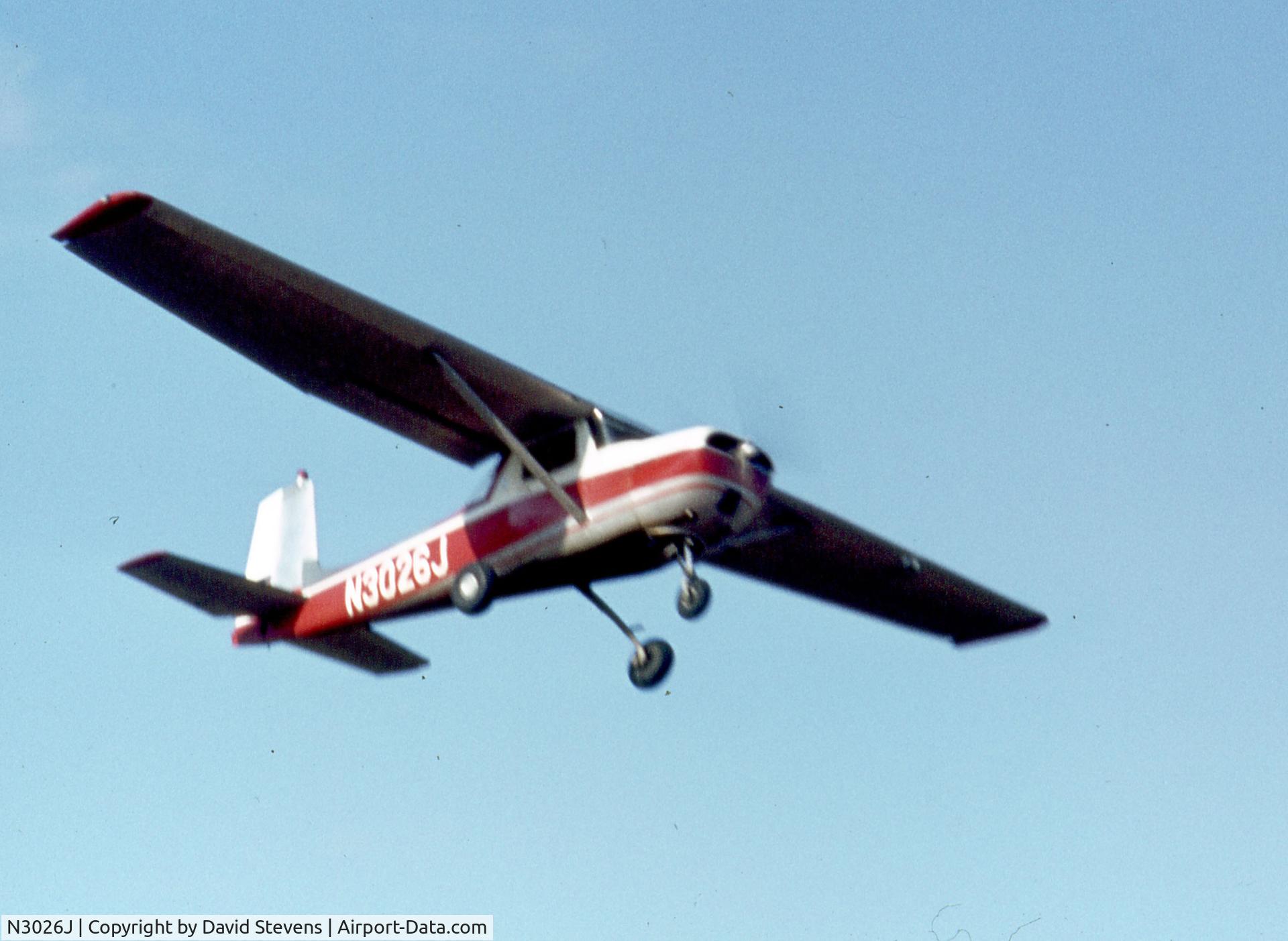 N3026J, 1965 Cessna 150E C/N 15061126, Fly-over after departing Giant Rock, CA