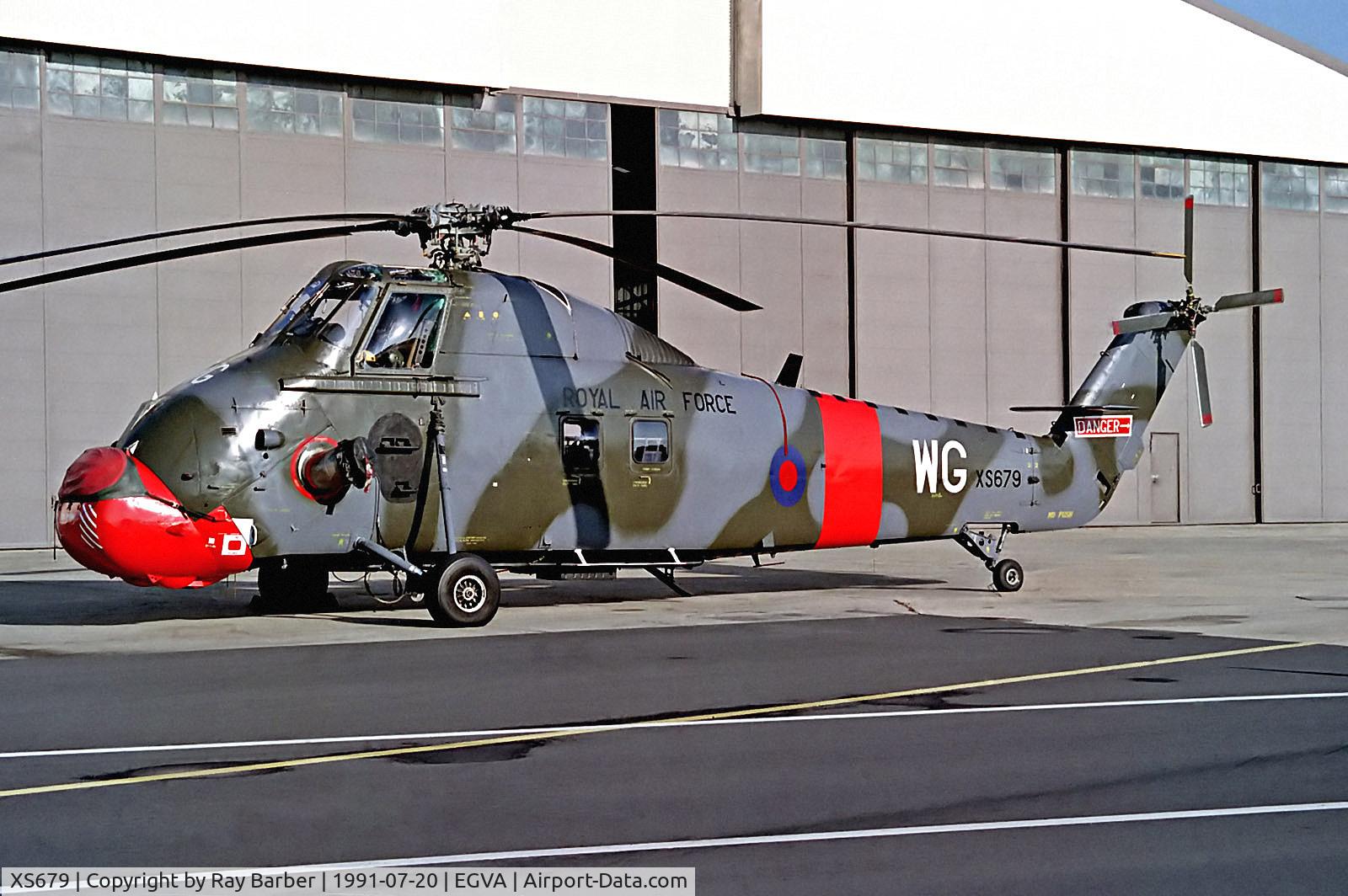 XS679, 1965 Westland Wessex HC.2 C/N WA198, XS679   Westland WS.58 Wessex HC2 [WA198] (Royal Air Force) RAF Fairford~G 20/07/1991
