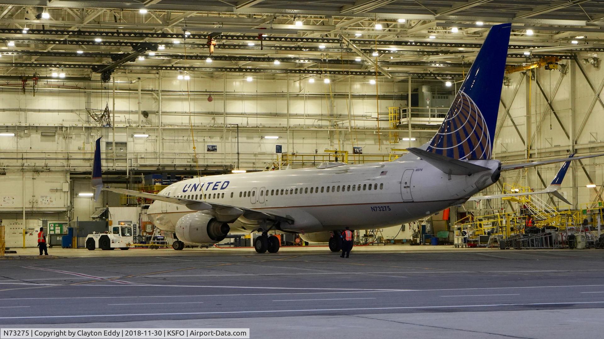 N73275, 2002 Boeing 737-824 C/N 31593, SFO 2018.