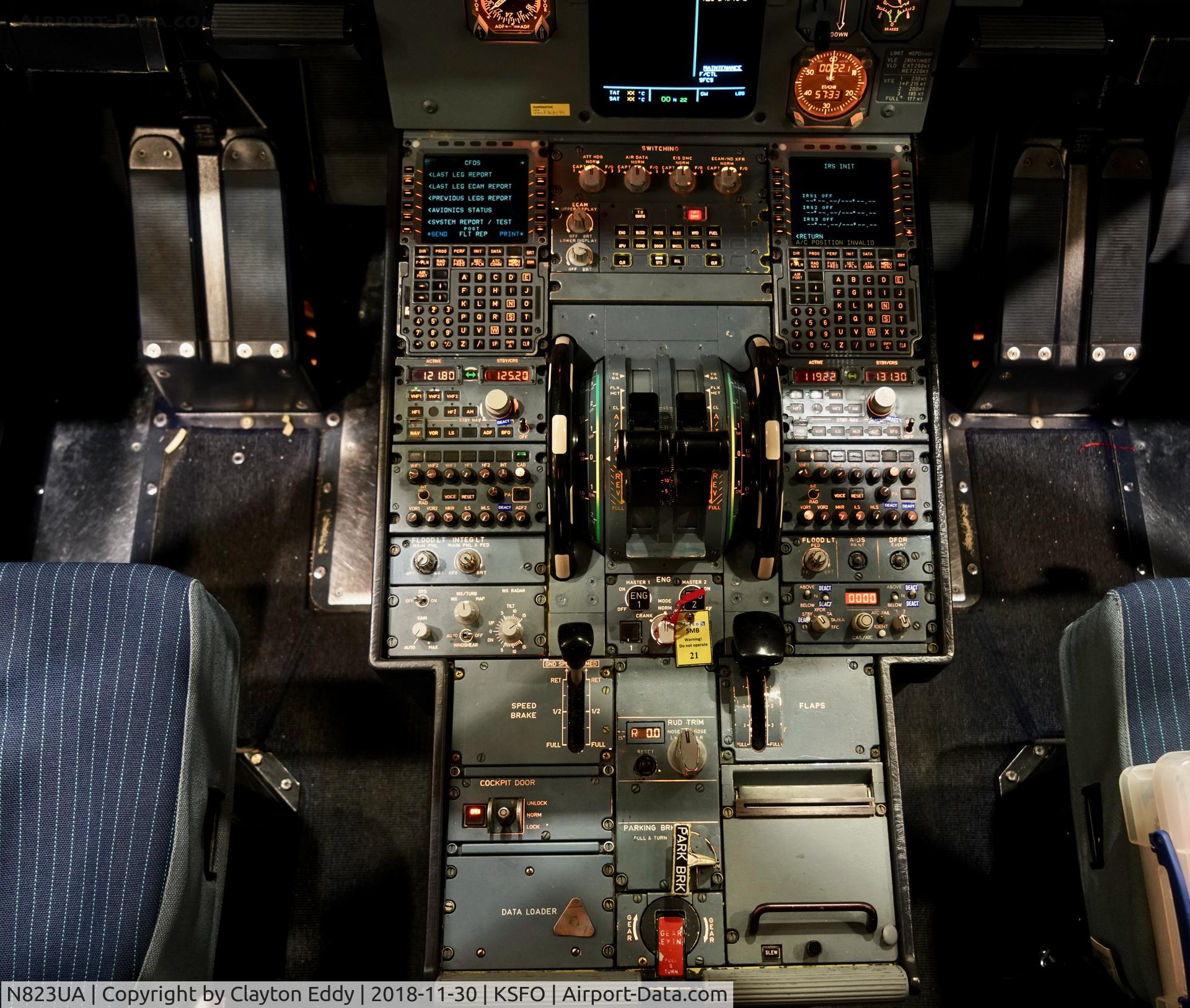 N823UA, 1998 Airbus A319-131 C/N 952, SFO 2018.