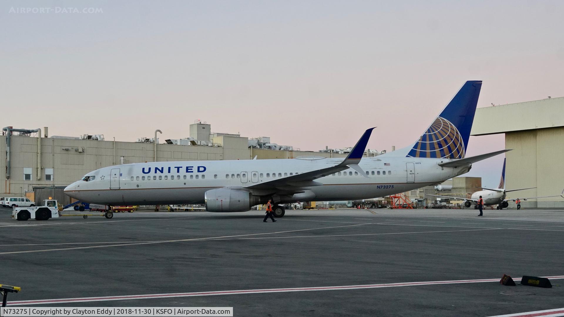 N73275, 2002 Boeing 737-824 C/N 31593, SFO 2018.