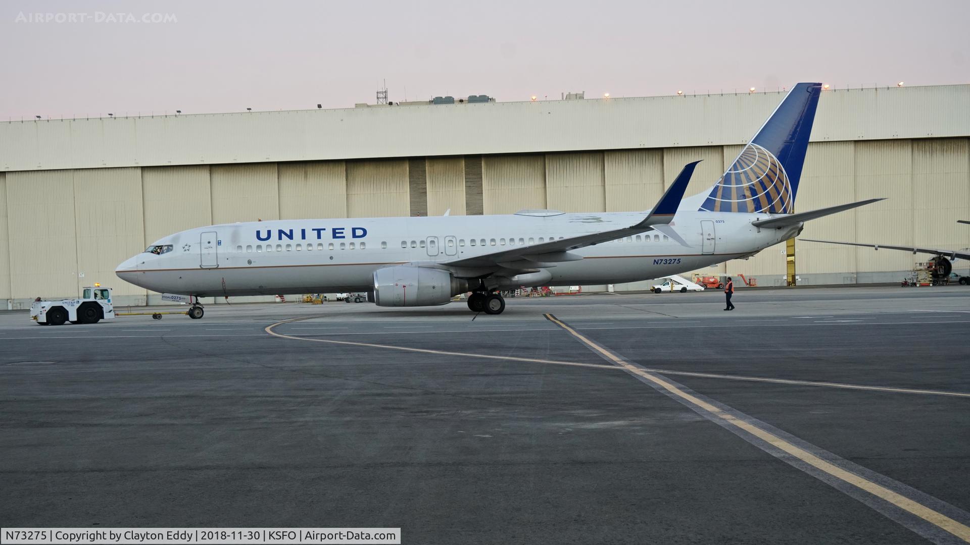 N73275, 2002 Boeing 737-824 C/N 31593, SFO 2018.