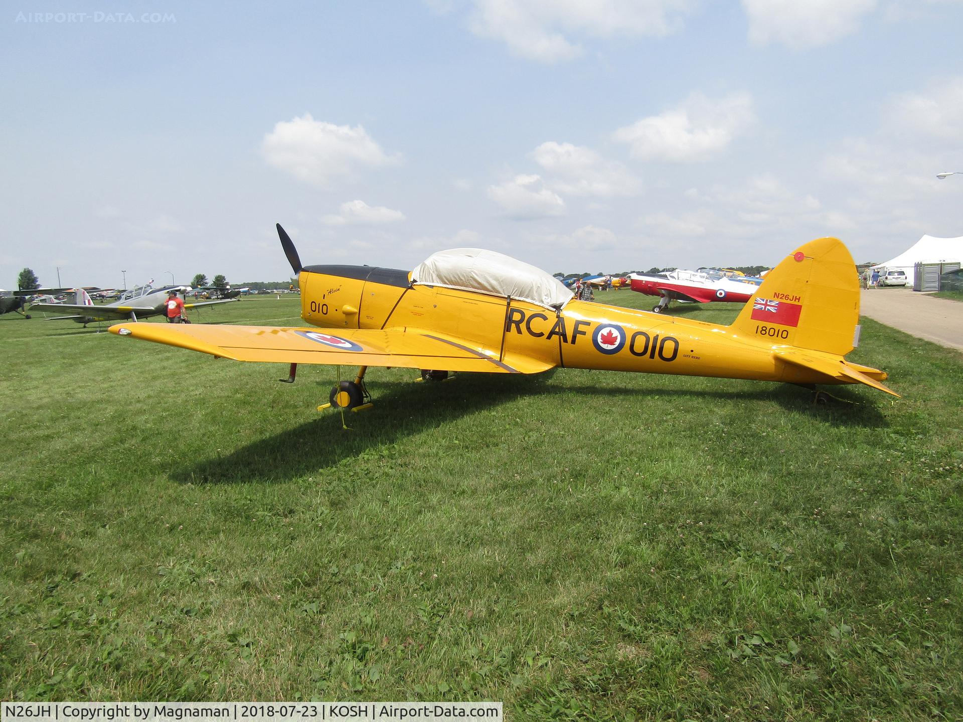 N26JH, 1953 De Havilland DHC-1 Chipmunk 22 C/N C1/0887, at EAA 18