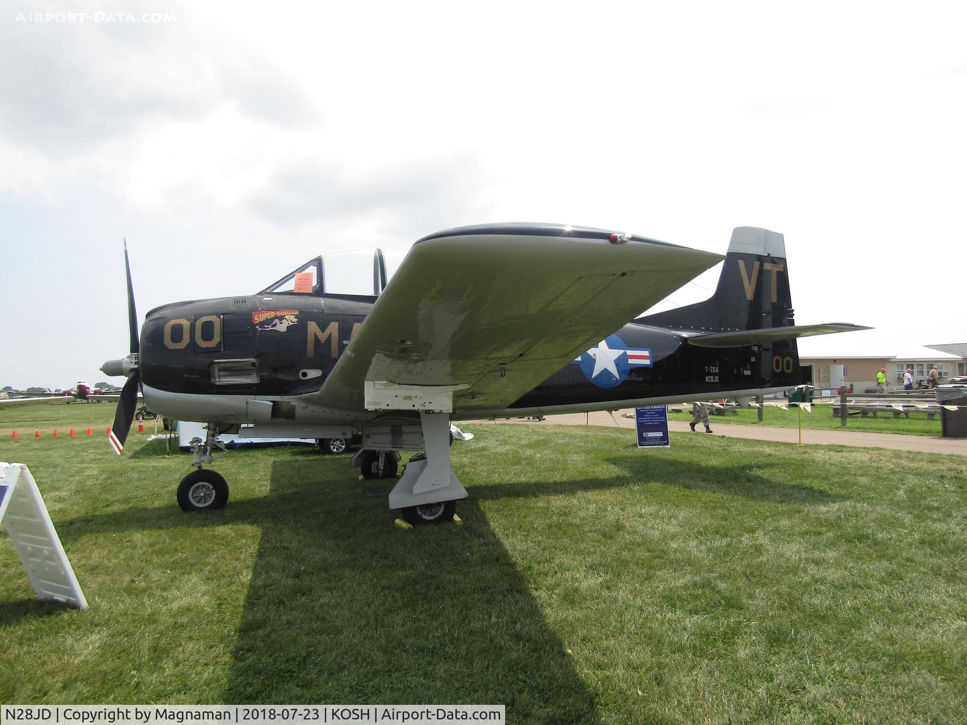 N28JD, 1950 North American T-28A C/N 50-300, at EAA 18