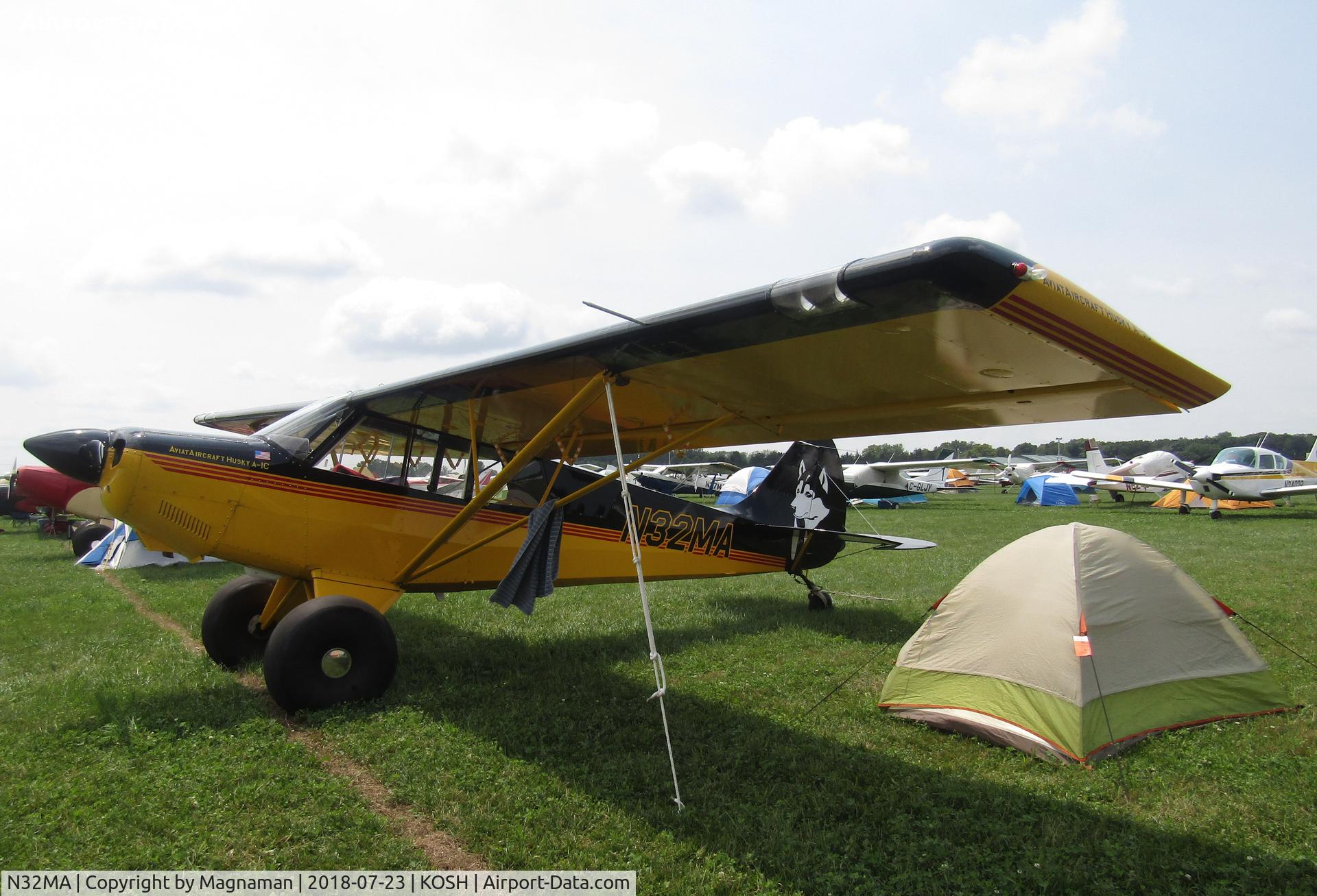 N32MA, 2013 Aviat A-1C-180 Husky C/N 3196, at EAA 18