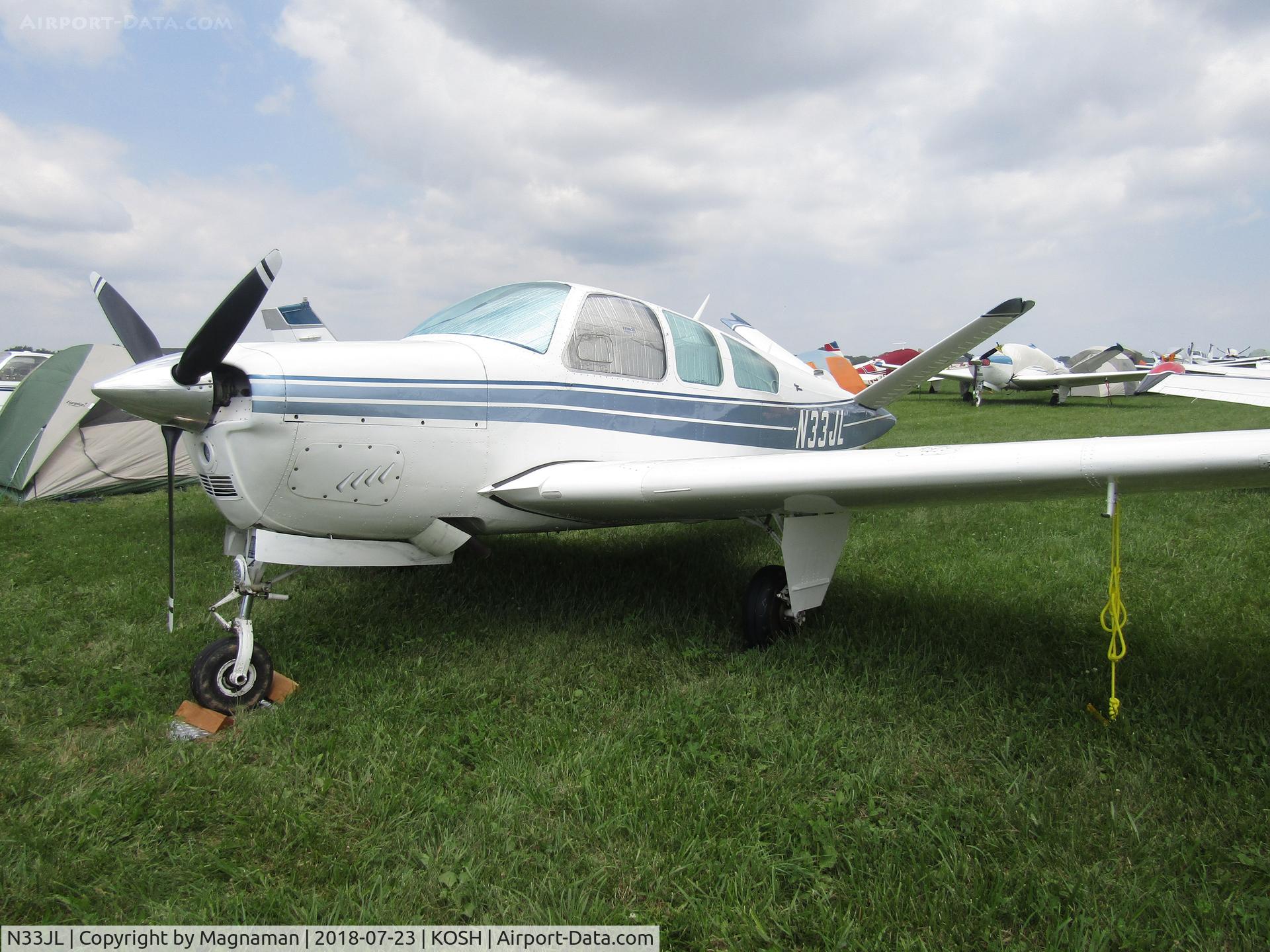 N33JL, 1968 Beech V35A Bonanza C/N D-8764, at EAA 18
