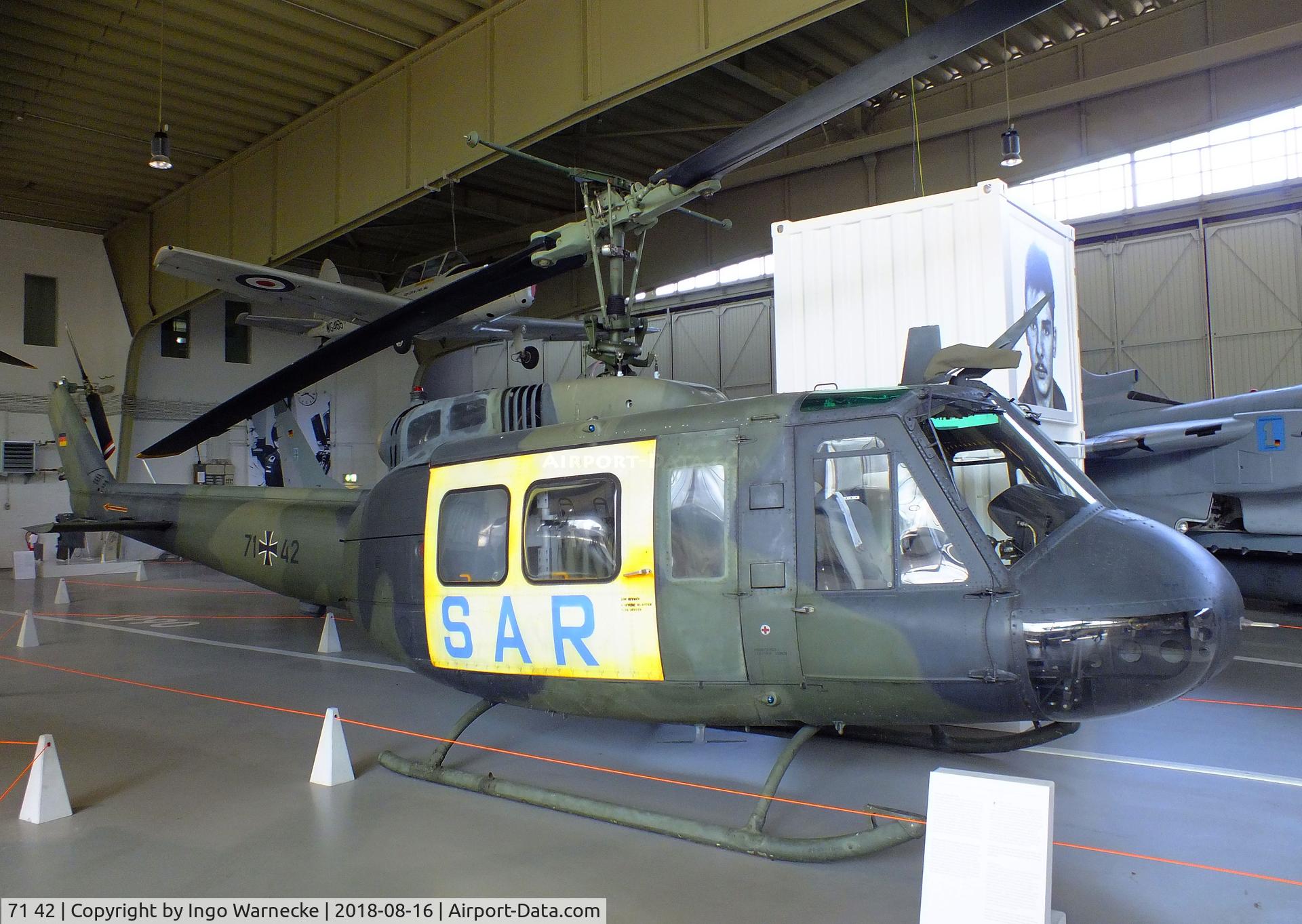 71 42, Bell (Dornier) UH-1D Iroquois (205) C/N 8202, Bell (Dornier) UH-1D Iroquois at the Luftwaffenmuseum (German Air Force museum), Berlin-Gatow