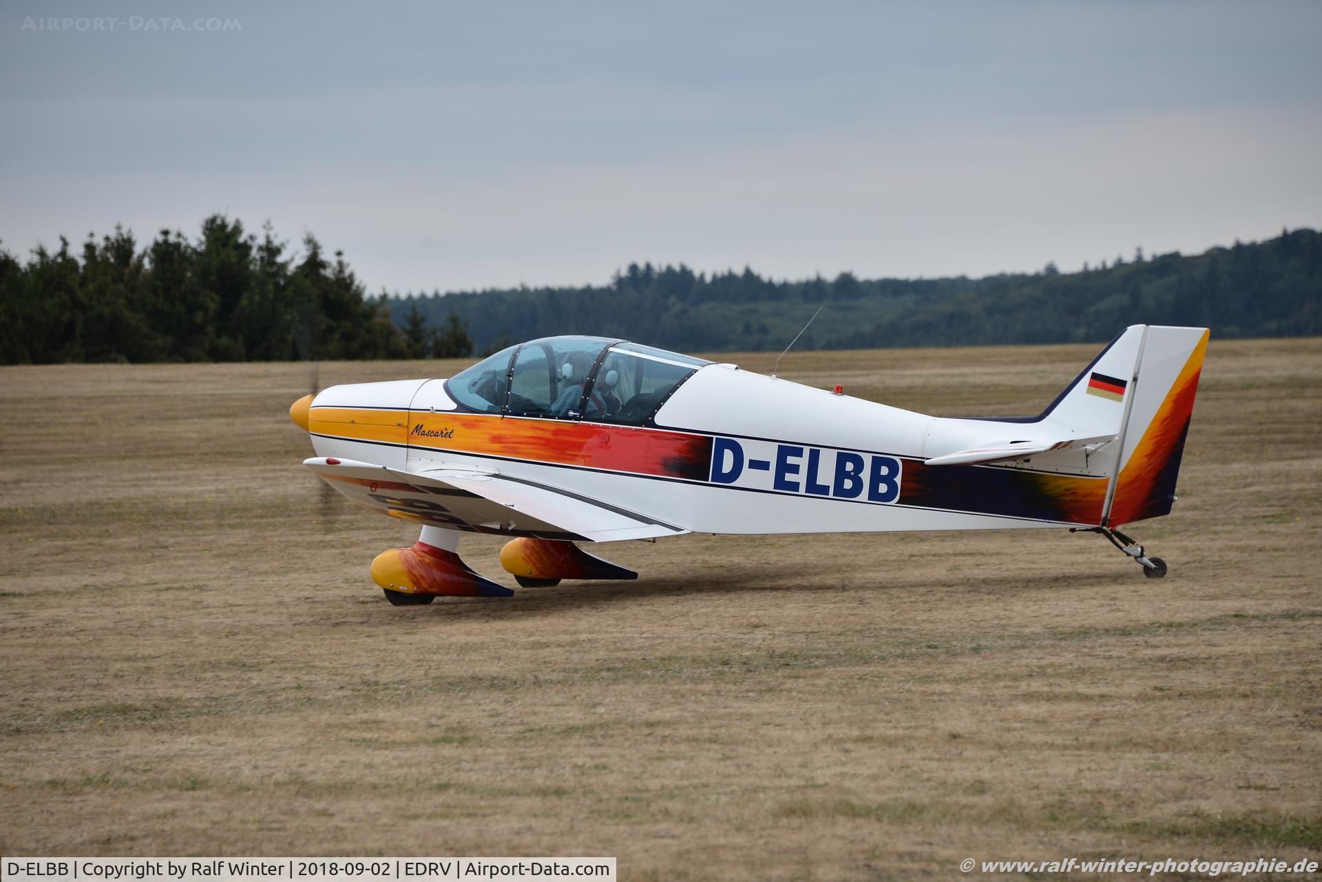 D-ELBB, Jodel D-150 Mascaret C/N 30, Jodel D150 Mascaret - Private - 30 - D-ELBB - 02.09.2018 - EDRV