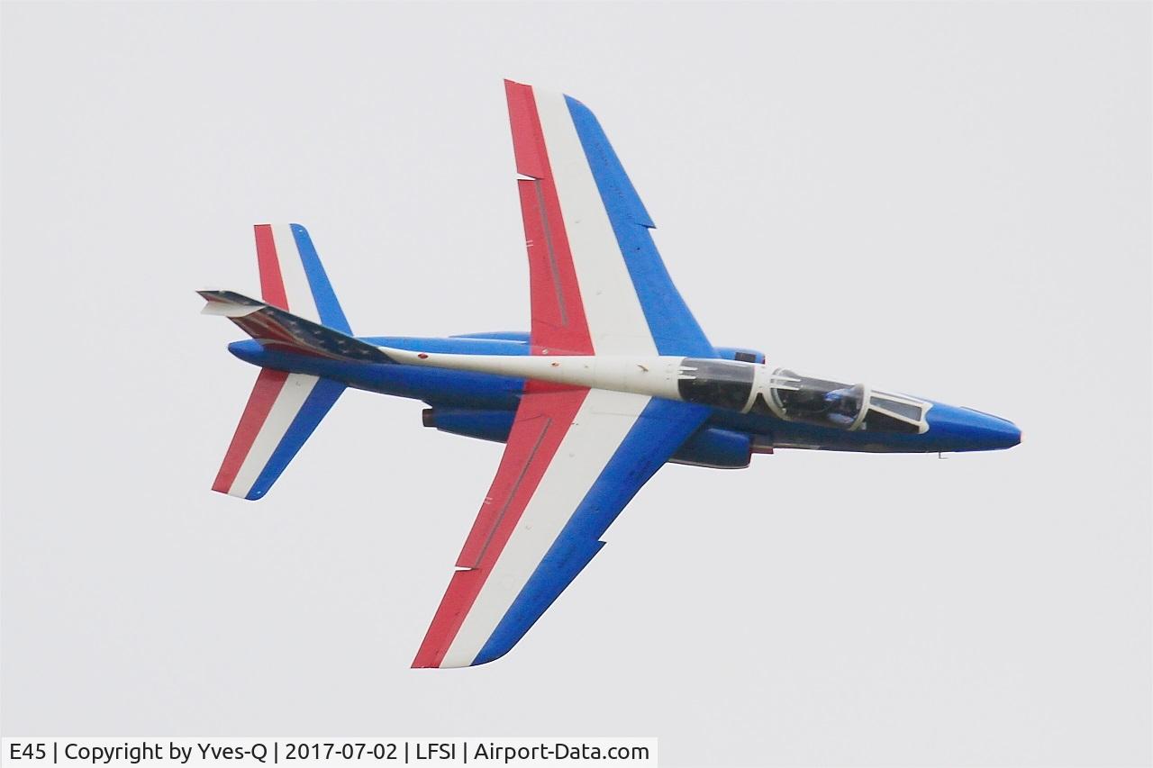 E45, Dassault-Dornier Alpha Jet E C/N E45, Dassault-Dornier Alpha Jet E (F-TETF), Leader of Patrouille de France 2017, On display, St Dizier-Robinson Air Base 113 (LFSI) Open day 2017