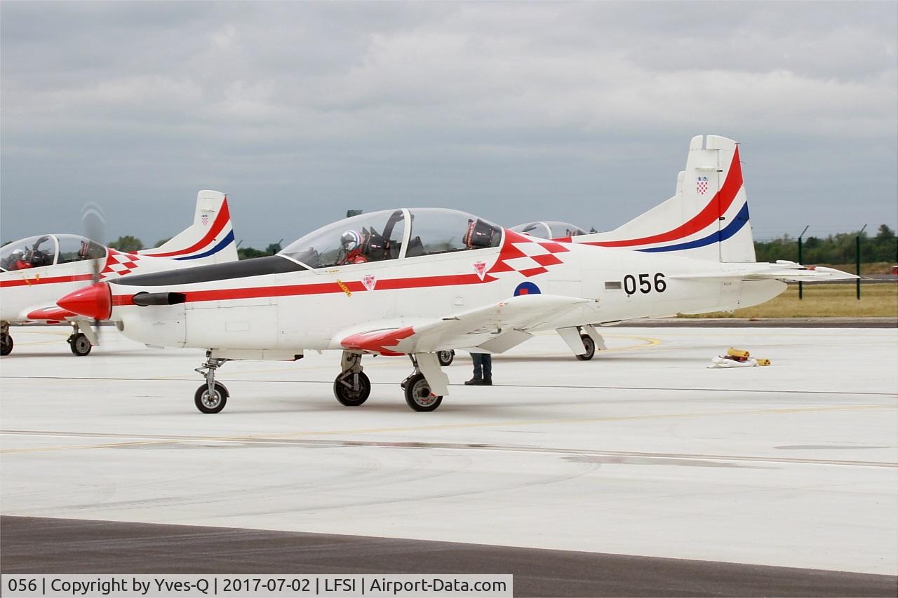 056, Pilatus PC-9M C/N 619, Pilatus PC-9M, Croatian Air Force aerobatic team, Taxiing to rwy 29, St Dizier-Robinson Air Base 113 (LFSI) Open day 2017