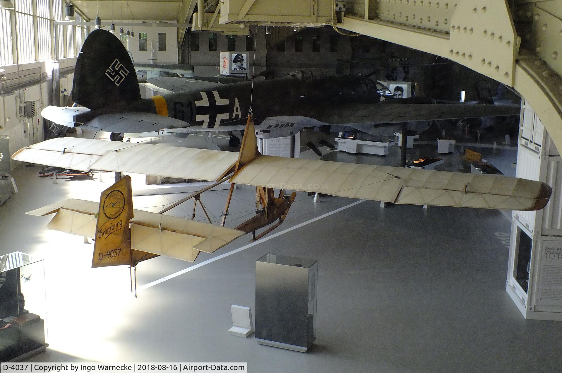 D-4037, Grunau SG-38 C/N 3, Schulgleiter SG 38 at the Luftwaffenmuseum (German Air Force museum), Berlin-Gatow