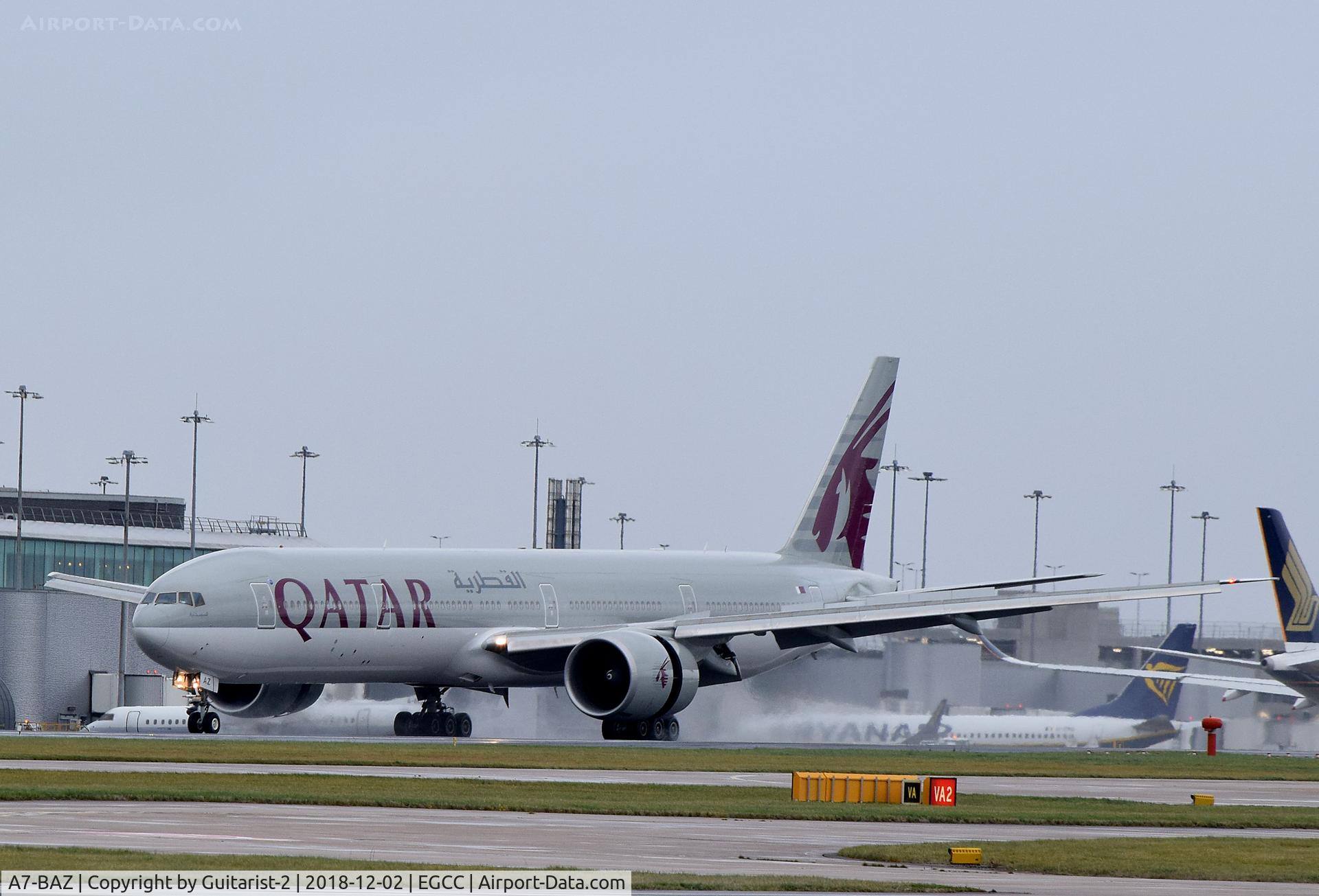 A7-BAZ, 2013 Boeing 777-3DZ/ER C/N 41781, At Manchester