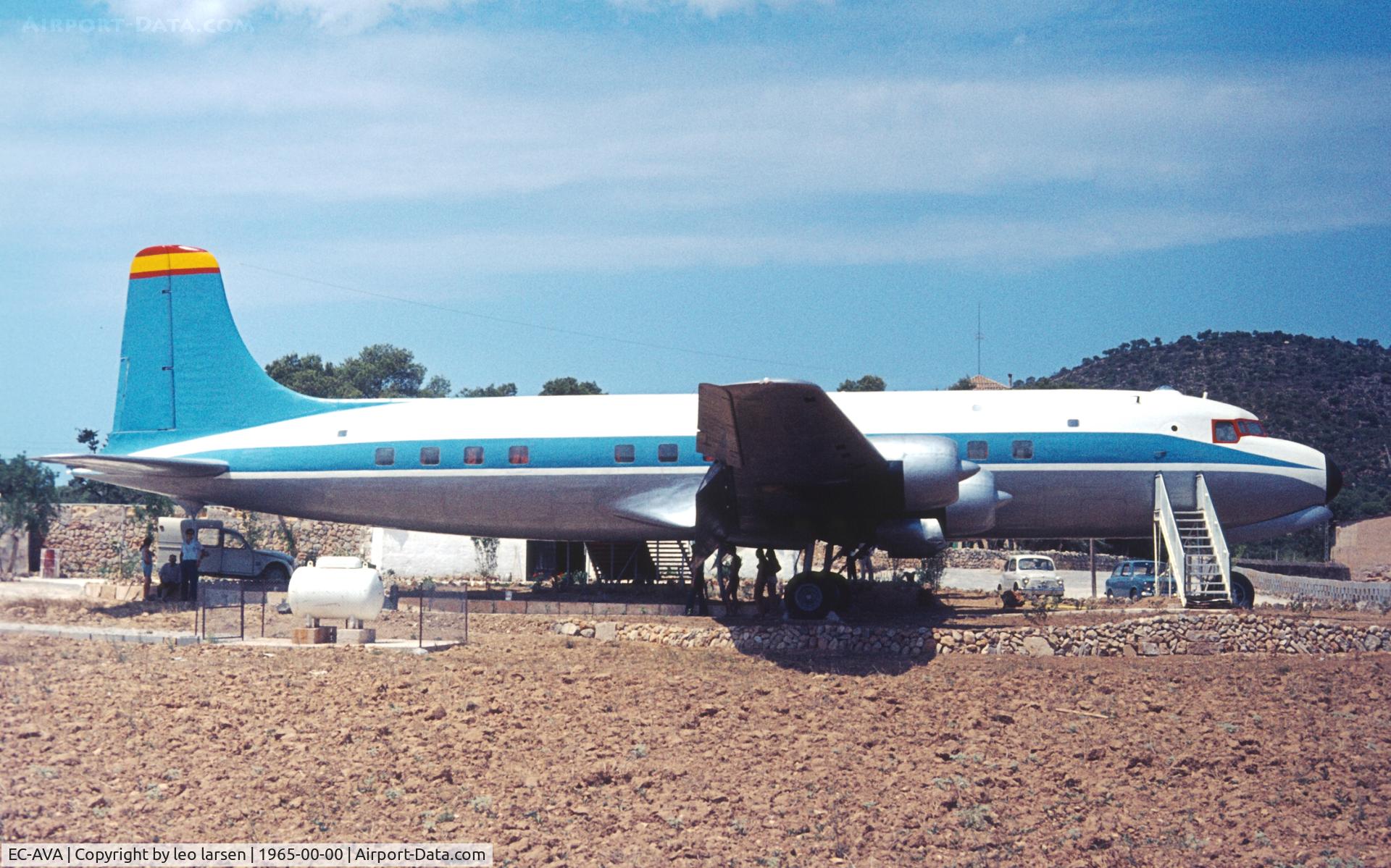 EC-AVA, 1948 Douglas DC-6 C/N 43118, Palma de Majorca Magaluf 1960s.