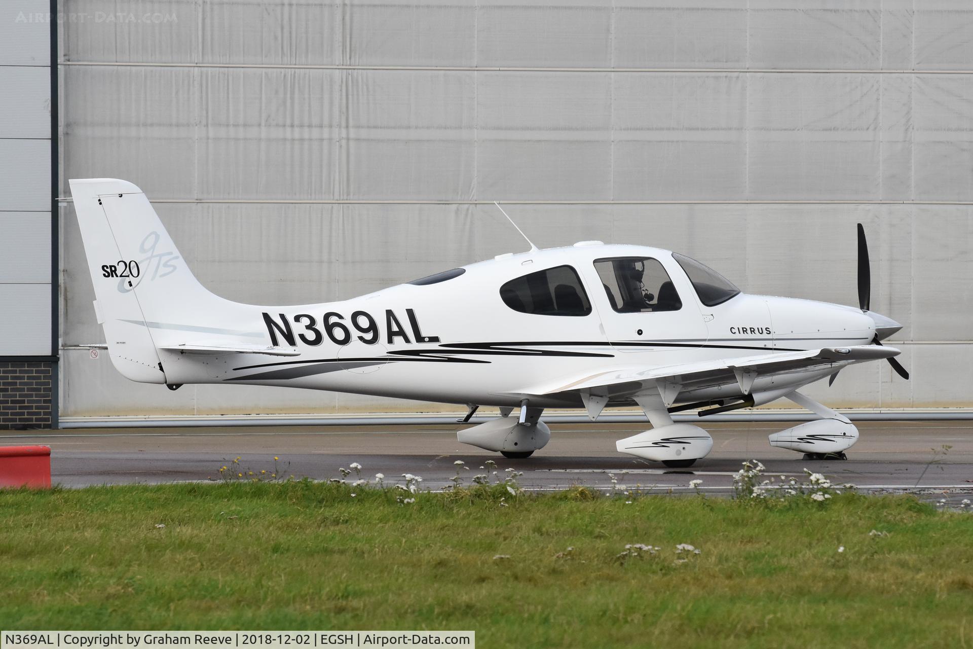 N369AL, 2005 Cirrus SR20 C/N 1552, Parked at Norwich.