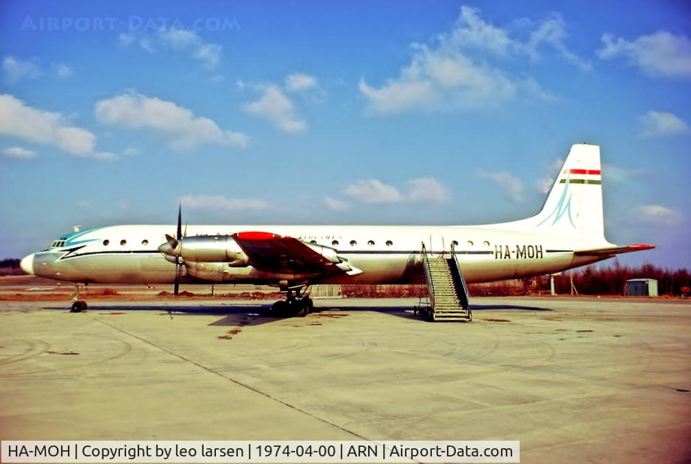 HA-MOH, 1964 Ilyushin IL-18V C/N 184007104, Stockholm Arlanda