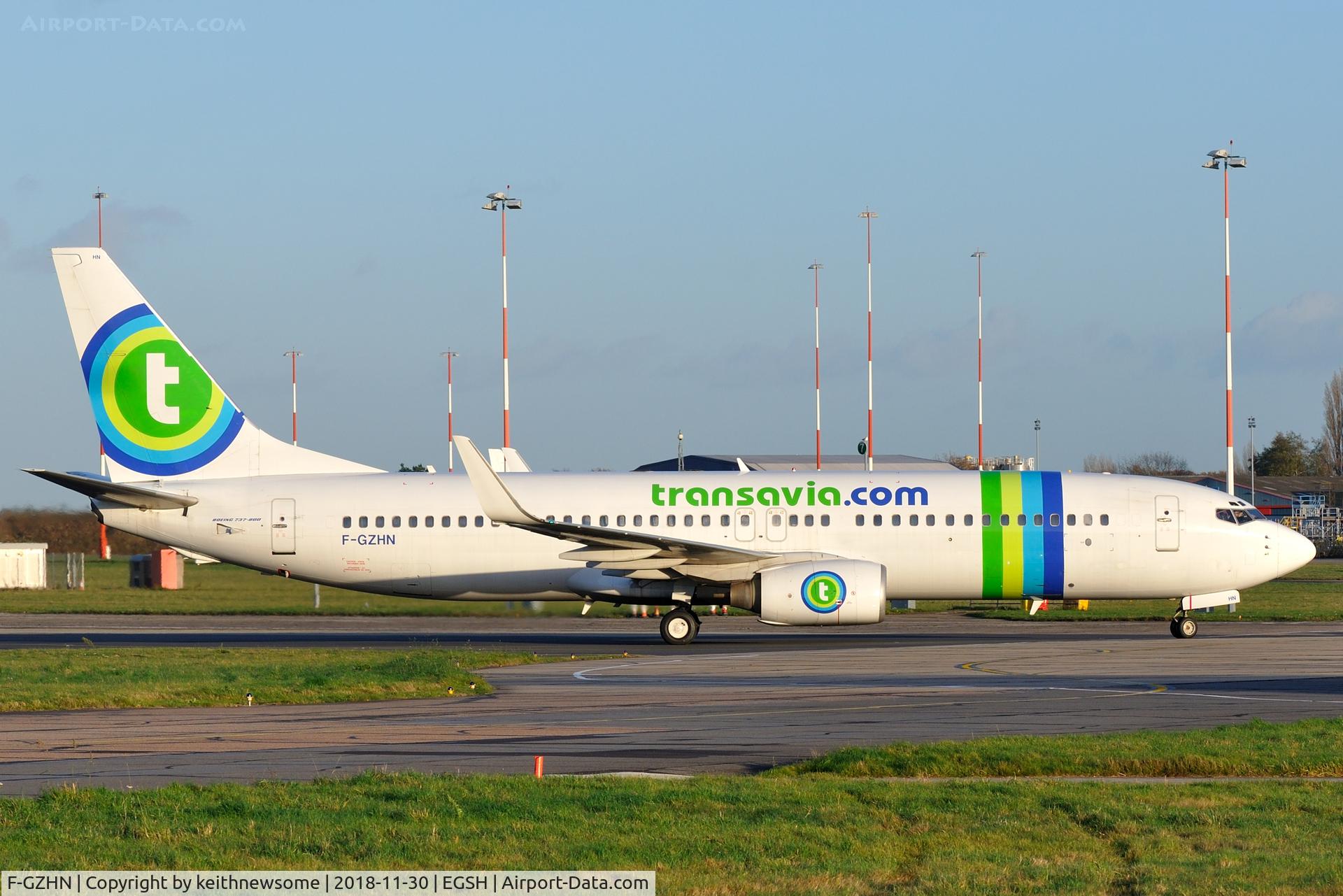 F-GZHN, 1999 Boeing 737-85H C/N 29445, Arriving for engineering work.