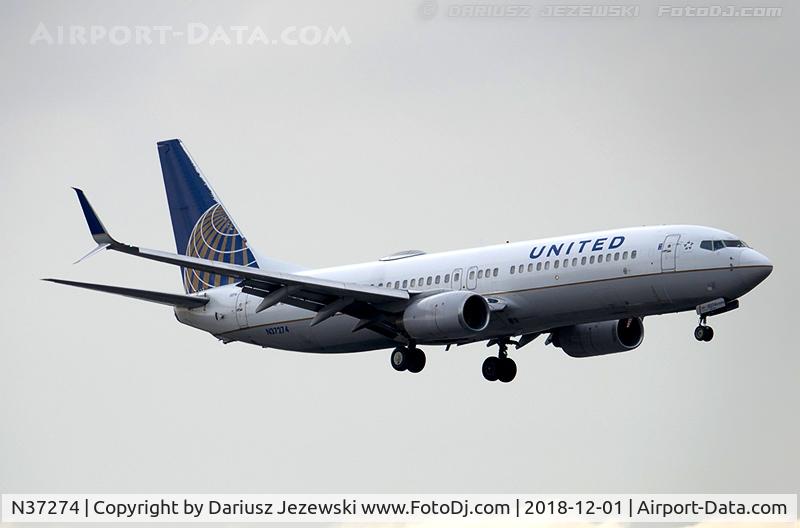 N37274, 2002 Boeing 737-824 C/N 31592, Boeing 737-824 - United Airlines  C/N 31592, N37274