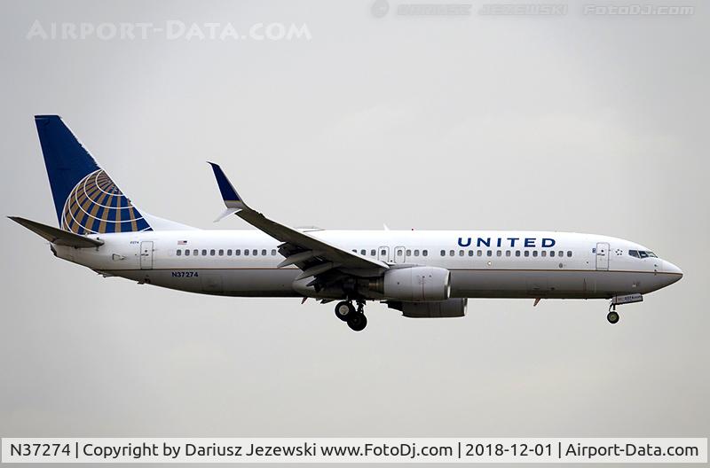 N37274, 2002 Boeing 737-824 C/N 31592, Boeing 737-824 - United Airlines  C/N 31592, N37274
