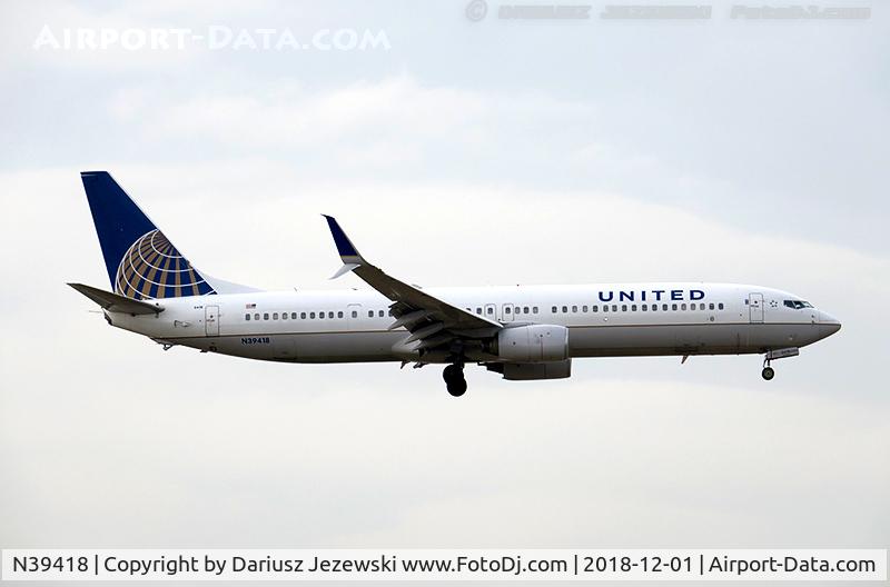 N39418, 2008 Boeing 737-924/ER C/N 33456, Boeing 737-924/ER - United Airlines  C/N 33456, N39418