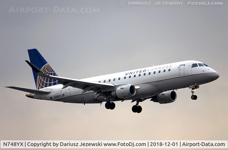 N748YX, 2017 Embraer 175LR (ERJ-170-200LR) C/N 17000677, Embraer 175LR (ERJ-170-200LR) - United Express (Republic Airlines)   C/N 17000677, N748YX