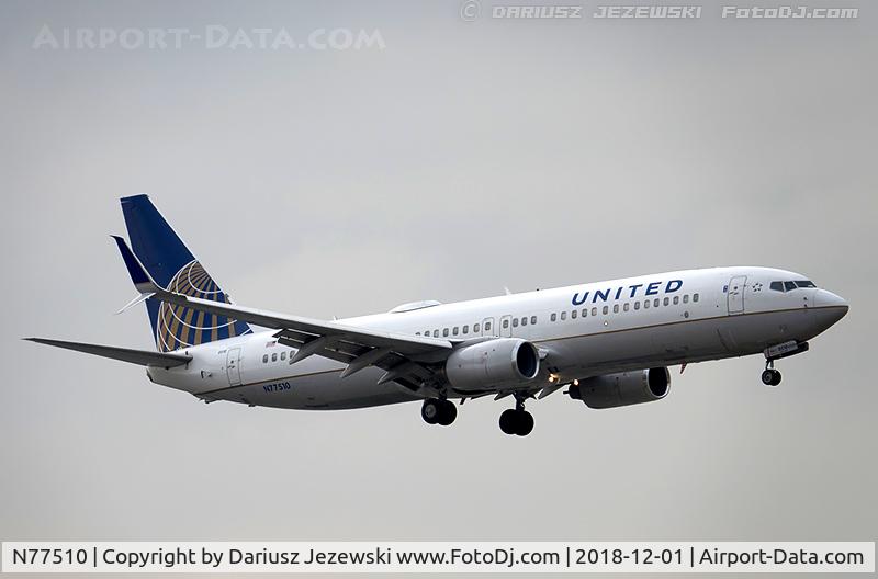 N77510, 2008 Boeing 737-824 C/N 32828, Boeing 737-824 - United Airlines  C/N 32828, N77510