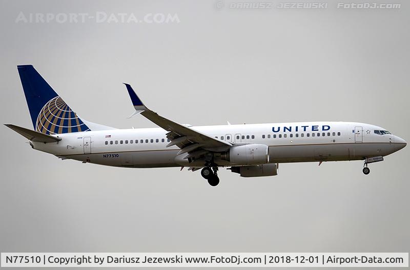 N77510, 2008 Boeing 737-824 C/N 32828, Boeing 737-824 - United Airlines  C/N 32828, N77510