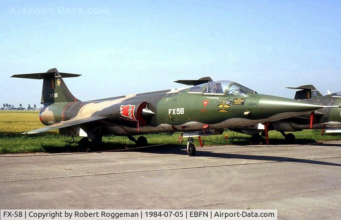 FX-58, Lockheed F-104G Starfighter C/N 683-9101, STORED.