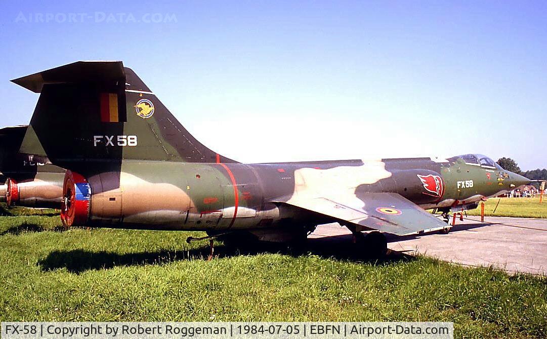 FX-58, Lockheed F-104G Starfighter C/N 683-9101, STORED.