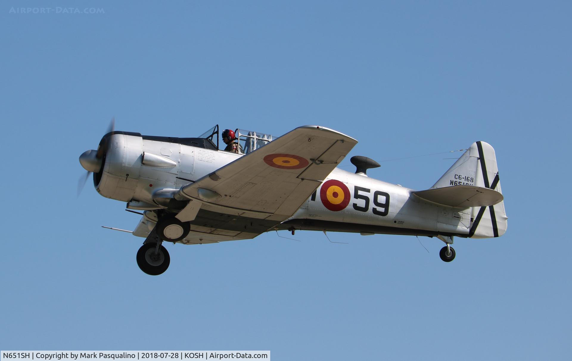 N651SH, 1944 North American T-6G Texan C/N 168-409, North American T-6G