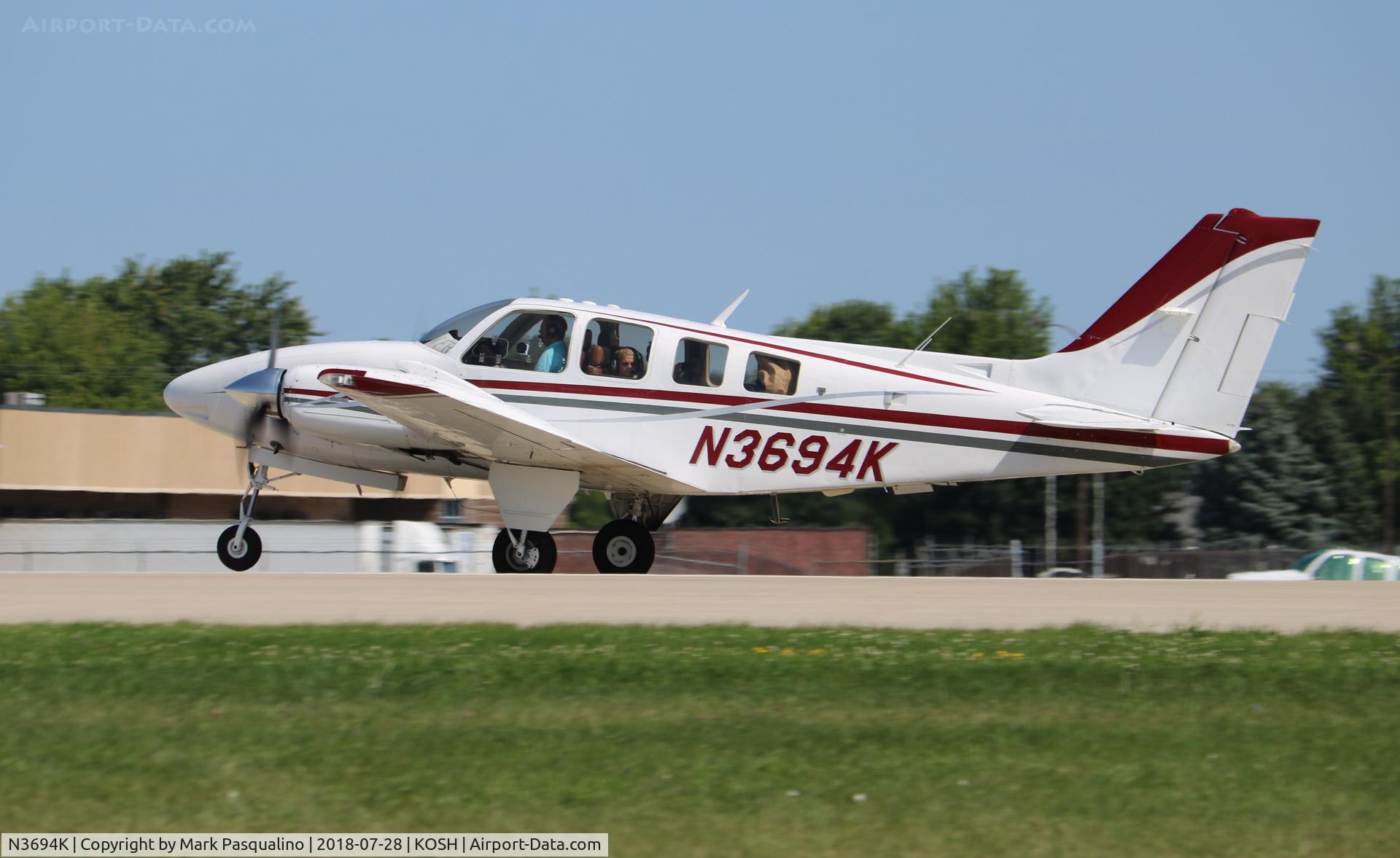 N3694K, 1980 Beech 58 Baron C/N TH-1177, Beech 58