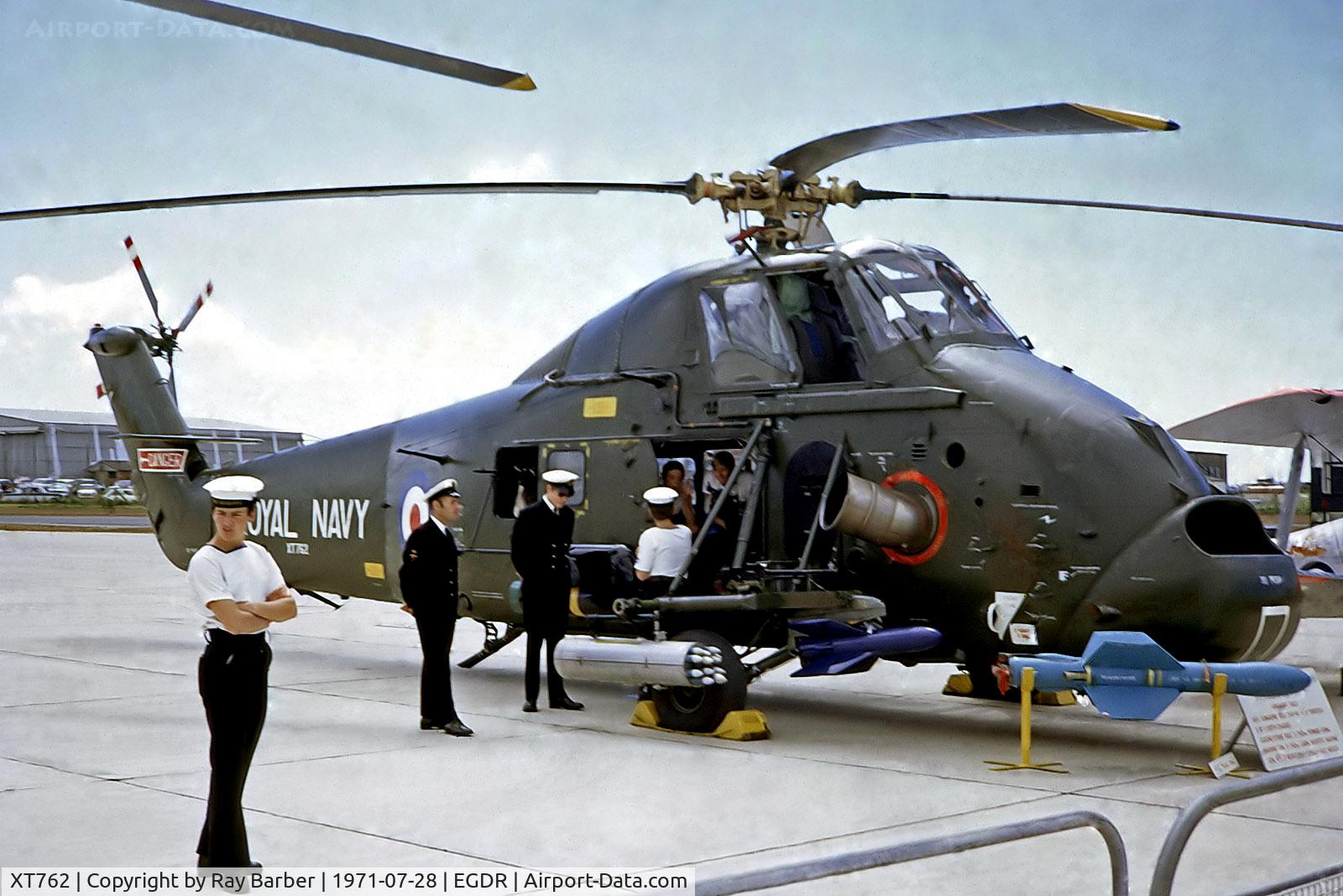 XT762, 1966 Westland Wessex HU.5 C/N WA484, XT762   Westland WS.58 Wessex HU.5 [WA484] (Royal Navy) RNAS Culdrose~G 28/07/1971