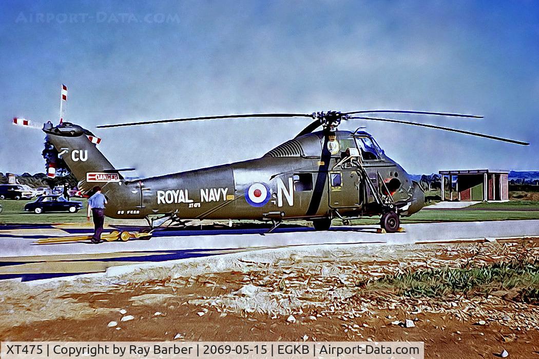 XT475, 1966 Westland Wessex HU.5 C/N WA297, XT475   Westland WS.58 Wessex HU.5 [WA297] (Royal Navy) Biggin Hill~G 15/05/1969