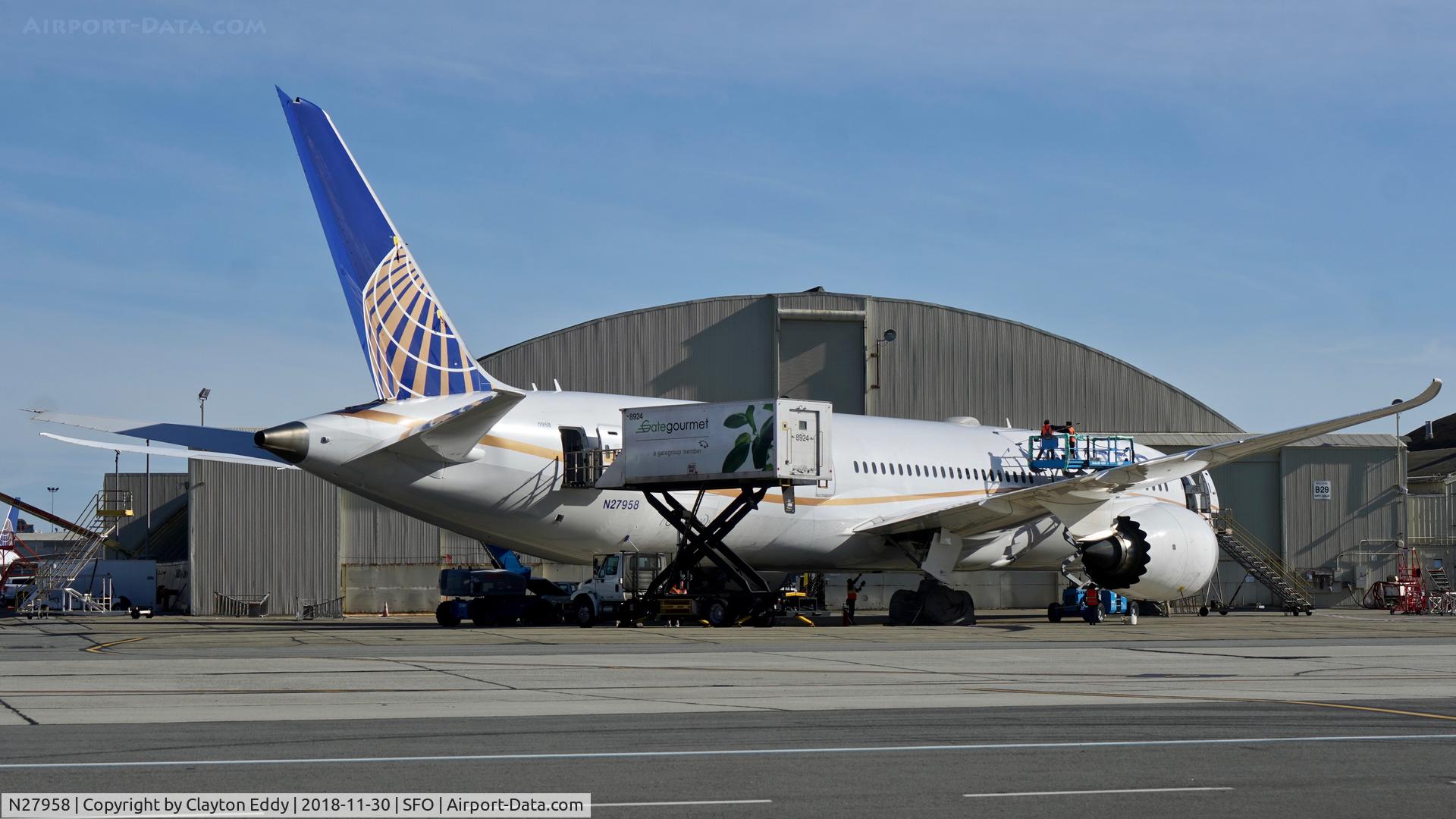 N27958, 2015 Boeing 787-9 Dreamliner C/N 36406, SFO 2018.
