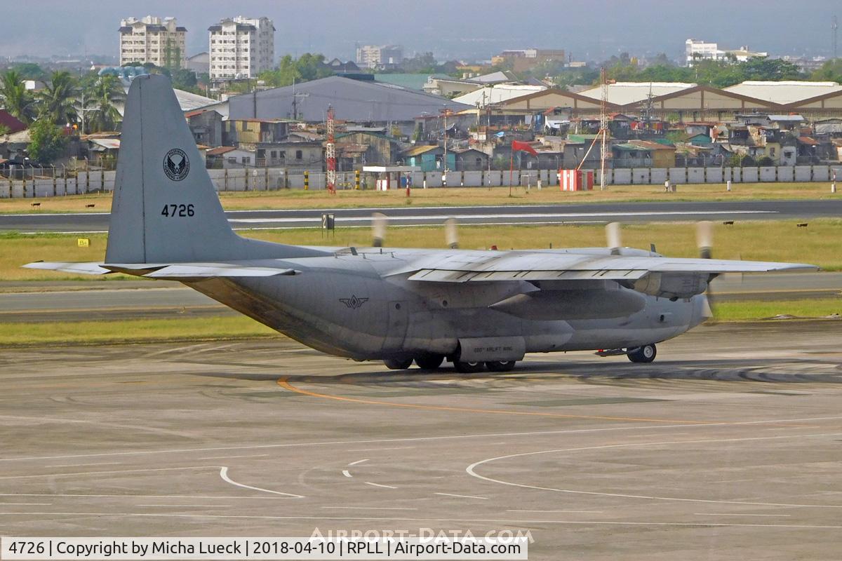 4726, 1977 Lockheed C-130H Hercules C/N 382-4726, At Manila