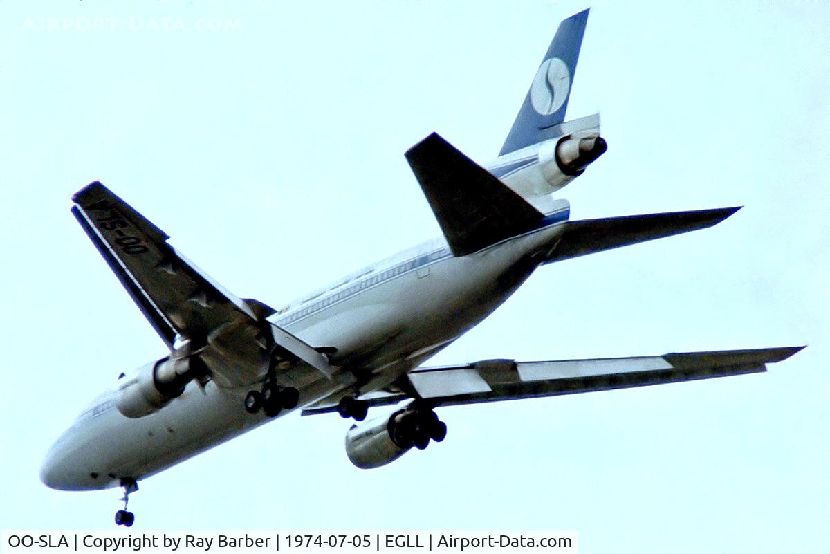 OO-SLA, 1973 Douglas DC-10-30CF C/N 47906, OO-SLA   McDonnell Douglas DC-10-30 [47906] (SABENA) Home~G 05/07/1974