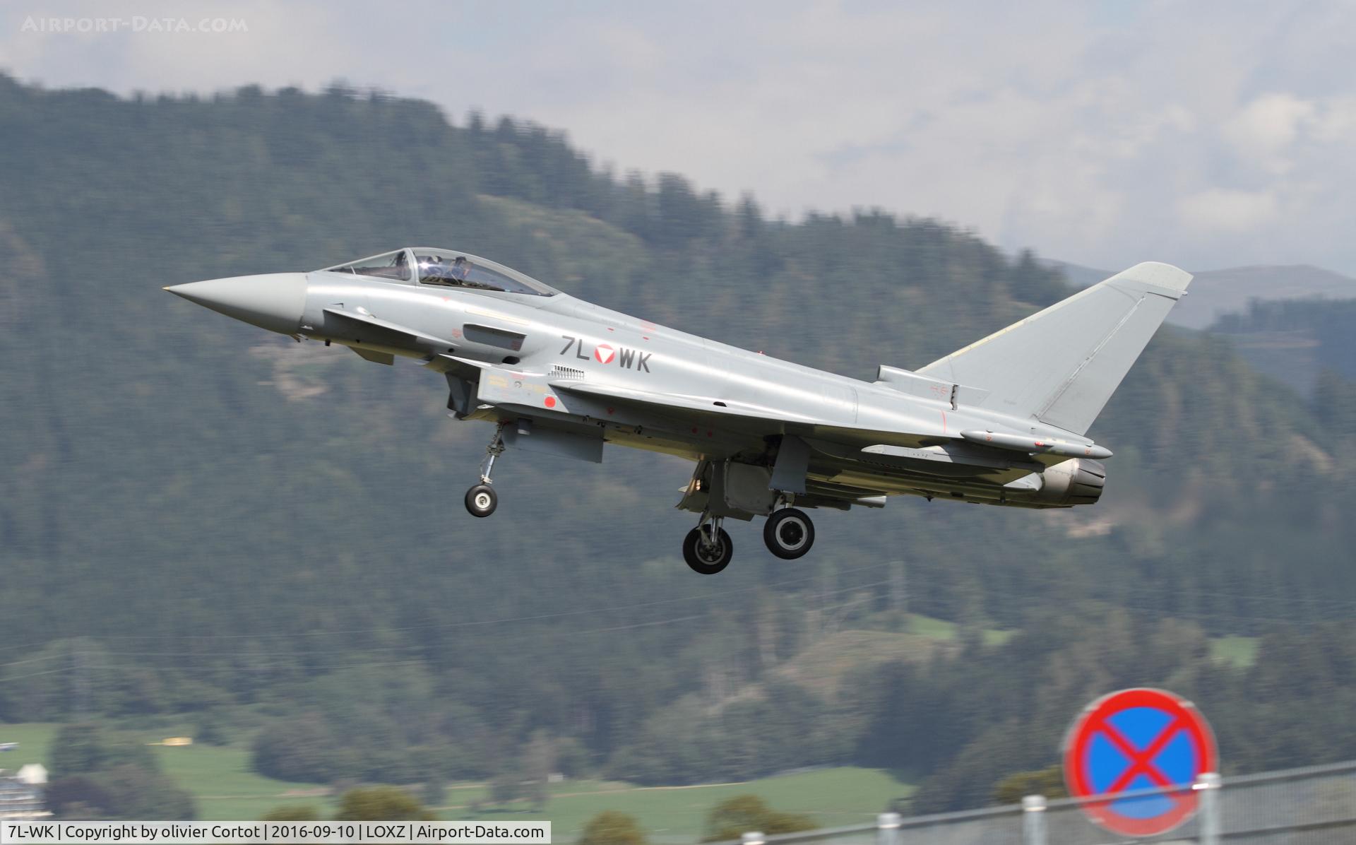 7L-WK, 2005 Eurofighter EF-2000 Typhoon S C/N GS007, Landing at Zeltweg