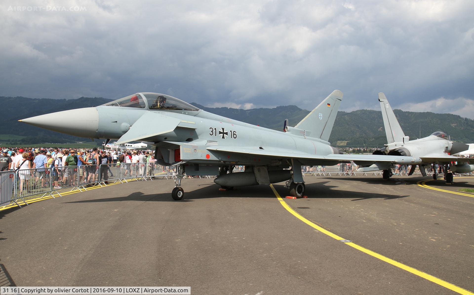 31 16, Eurofighter EF-2000 Typhoon S C/N AS009, Air power static display