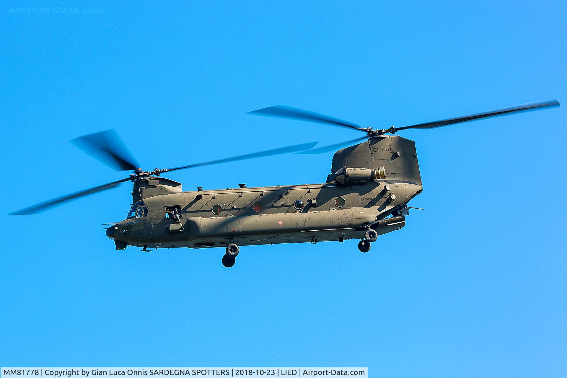 MM81778, 2013 AgustaWestland ICH-47F Chinook C/N M7801, landing 35r