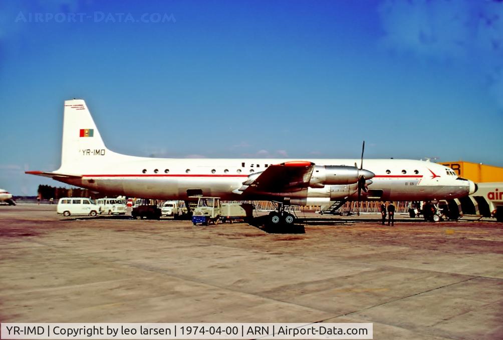 YR-IMD, 1962 Ilyushin IL-18V C/N 182004804, Stockholm Arlanda 4.1974