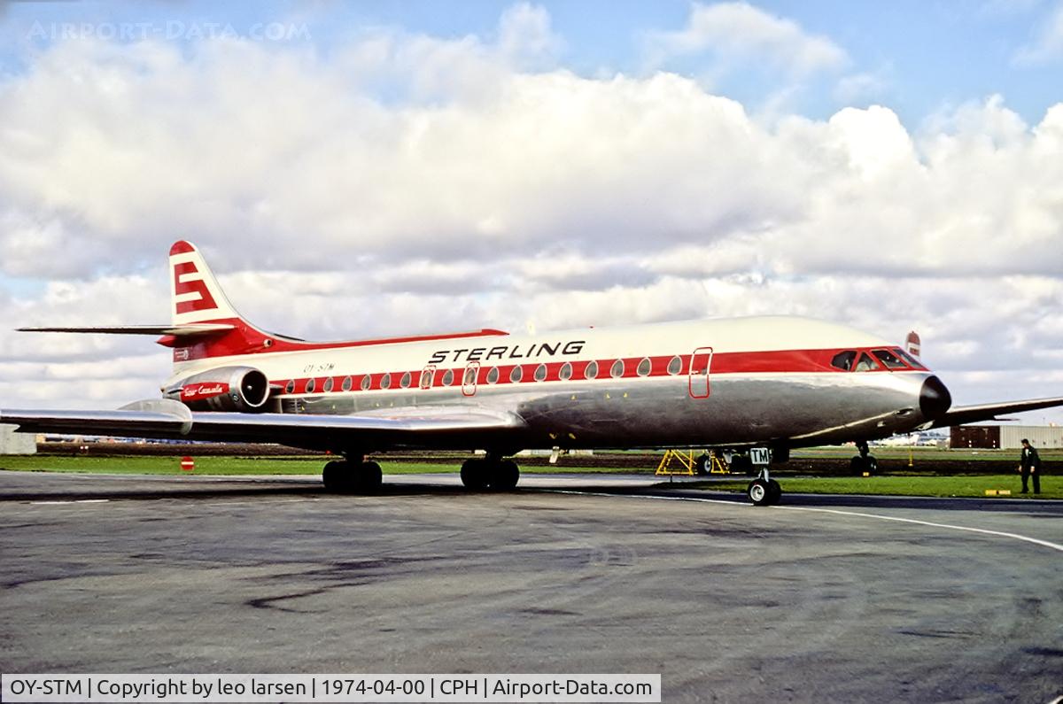 OY-STM, 1970 Sud Aviation SE-210 Caravelle 10B3 Super B C/N 268, Copenhagen 4.1974
